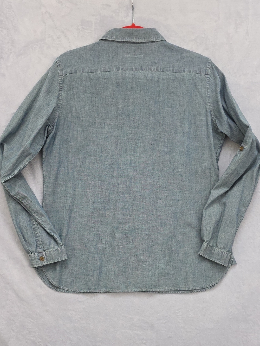 Thomas Pink PINK Casual Chambray Denim Popover Shirt Women's Size 14 - Picture 9 of 10
